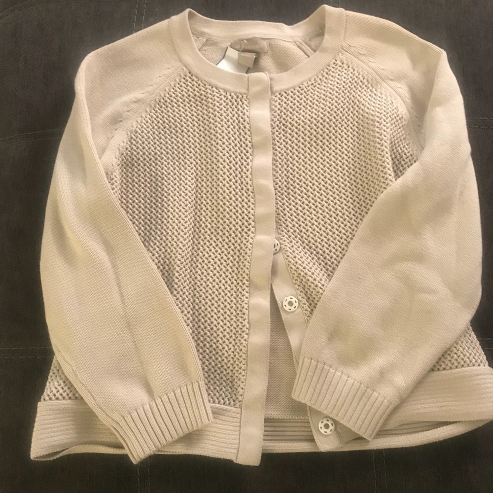 Cream Colored Banana Republic Cardigan-Size Large